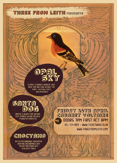 TFL Showcase gig poster